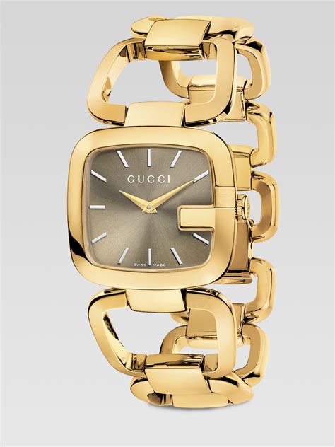 gucci gold bracelet watch.